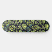 Green Zombie Spooky Halloween Skateboard (Horizontal)