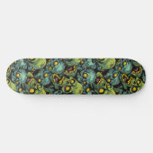 Green Zombie Spooky Halloween Skateboard (Horizontal)