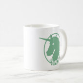 Green Zombie Unicorn Kaffeetasse (VorderseiteRechts)