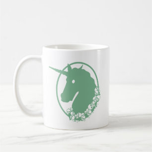 Green Zombie Unicorn Kaffeetasse
