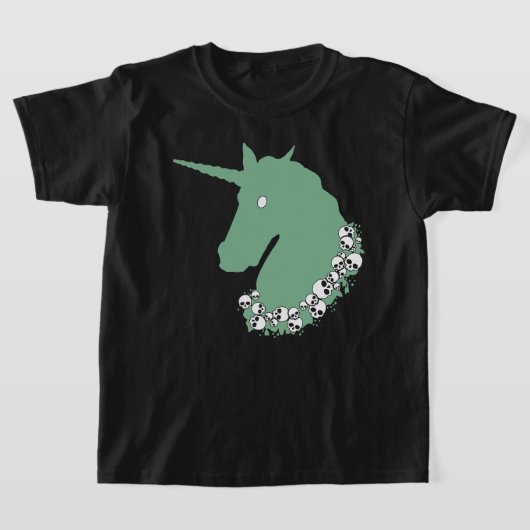 Green Zombie Unicorn T - Shirt (Ablage )