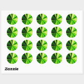 Green Zoom Green Stickers (Blatt)