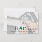 Green ZUHAUSE Texas Moving Ankündigung (Vorderseite)