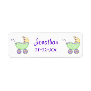 GreenBaby Buggy Carriage Name Geburtsdatum individ