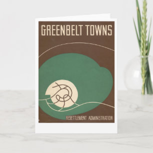 Greenbelt Museum note card Karte