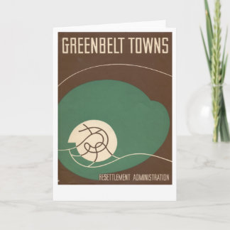 Greenbelt Museum note card Karte