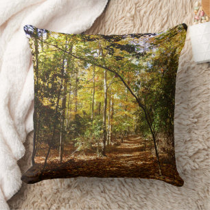 Greenbelt Park im Herbst I Maryland Landschaft Kissen