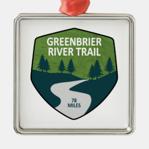 Greenbrier-Flussweg Ornament Aus Metall