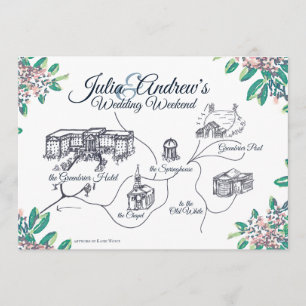 Greenbrier-Hochzeitswochenende Zeitplan endgültig Einladung