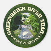 Greenbrier River Trail (Fahrrad c) Magnet (Vorne)