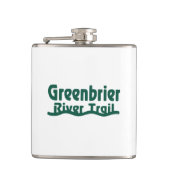 Greenbrier River Trail Flachmann (Vorderseite)