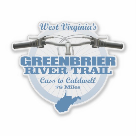 Greenbrier River Trail (H2) Aufkleber (Vorderseite)