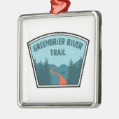 Greenbrier River Trail Ornament Aus Metall (Links)