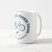Greenbrier River Trail (Radfahren) Kaffeetasse (VorderseiteRechts)