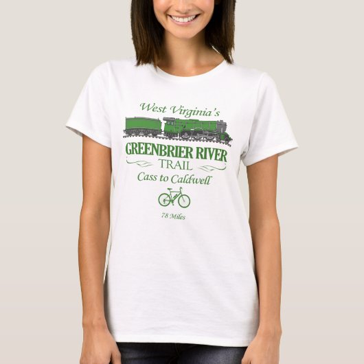 Greenbrier River Trail (RT2) T-Shirt (Vorderseite)