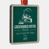Greenbrier River Trail (RT) Ornament Aus Metall (Rechts)