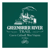 Greenbrier River Trail (RT) Poster (Vorderseite)