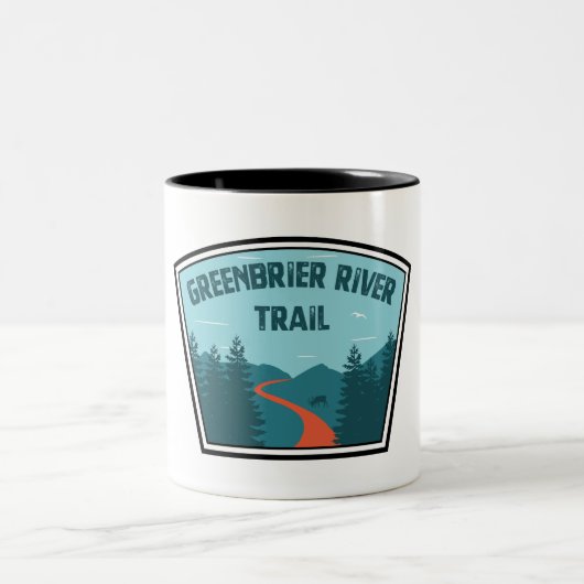 Greenbrier River Trail Zweifarbige Tasse (Mittel)