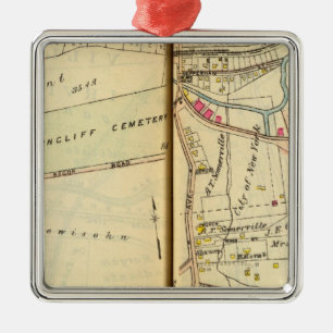 Greenburg, New York 3 Ornament Aus Metall