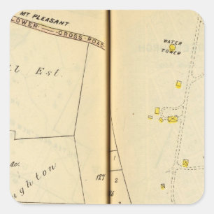 Greenburg, New York 7 Quadratischer Aufkleber