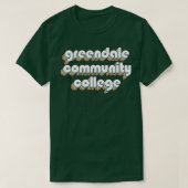 Greendale Community Uni Retro Rainbow Typograp T-Shirt (Design vorne)