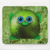 Greendle the Cute Wuzzy Butt & Grass Kids Mousepad (Vorne)
