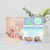 GreenDragon Foto Geburtserklärung Ankündigung (Stehend Vorderseite)