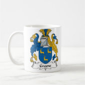 Greene Familienwappen Kaffeetasse (Links)
