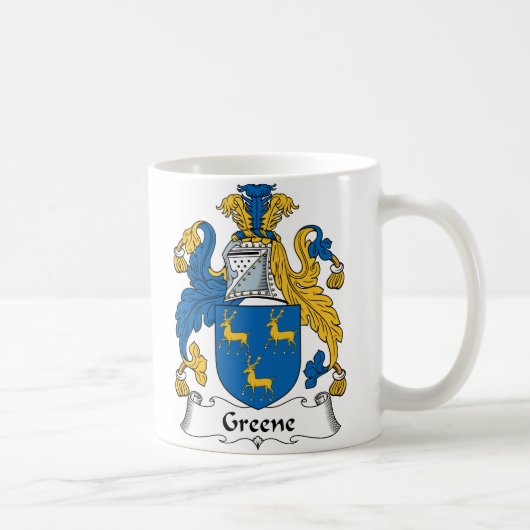 Greene Familienwappen Kaffeetasse (Rechts)