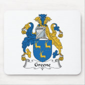 Greene Familienwappen Mousepad (Vorne)