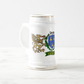 Greene Irish Shield Beer Stein Bierglas (Vorderseite Links)