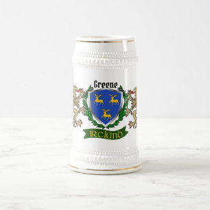 Greene Irish Shield Beer Stein Bierglas