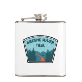 Greene River Trail Pennsylvania Flachmann (Vorderseite)