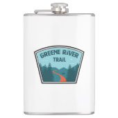 Greene River Trail Pennsylvania Flachmann (Vorderseite)