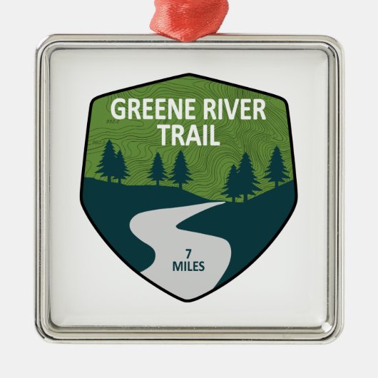 Greene River Trail Pennsylvania Ornament Aus Metall (Vorne)