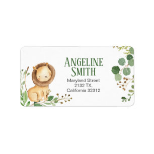 GreenEnergyLion Baby Shower-Adressetikett Adressaufkleber