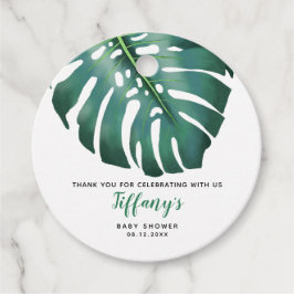Greenera Monstera Leaf Babydusche Geschenkanhänger