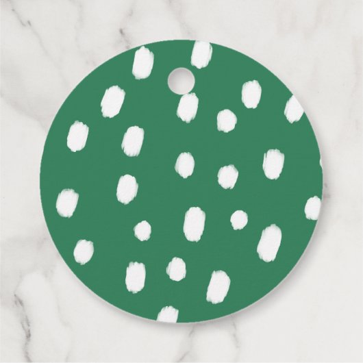 Greenera Monstera Leaf Babydusche Geschenkanhänger (Rückseite)