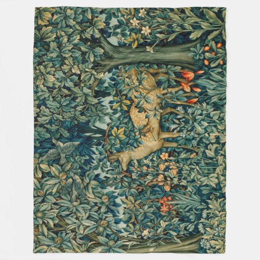 GREENERIE, WALDTIERE GEFÄHRDET FLEECEDECKE (Vorderseite)