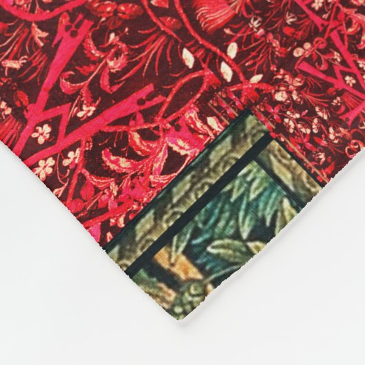 GREENERIE, WALDTIERE, LION, FOX, PHEASANT, HUNDE FLEECEDECKE (Ecke)