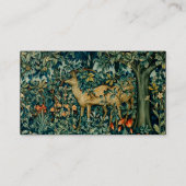 GREENERIE, WALDTIERE MACHEN grüne Blüten Visitenkarte (Rückseite)