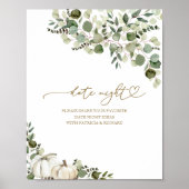 Greenerity Fall Brautparty Date Night Jar Sign Poster (Vorne)