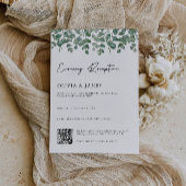 Greenery Abend Empfang mit QR Code uAwg Einladung