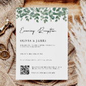 Greenery Abend Empfang mit QR Code uAwg Einladung