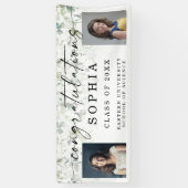 Greenery Abschluss Foto Herzlichen Glückwunsch Ban Banner (Vertikal)