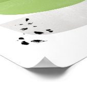 greenery abstract, minimalist poster print (Ecke)