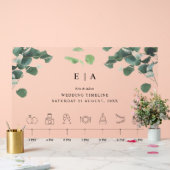 Greenery Acrylic Wedding Sign Wedding Timeline Acrylschild (Hochzeit)