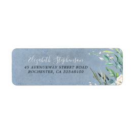 Greenery and Dusty Blue Wedding