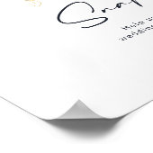 Greenery and Gold Leaf Oh Snap Hashtag Poster (Ecke)