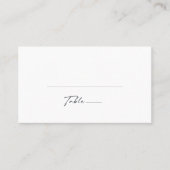 Greenery and Gold Leaf Wedding Platzkarte (Vorderseite)